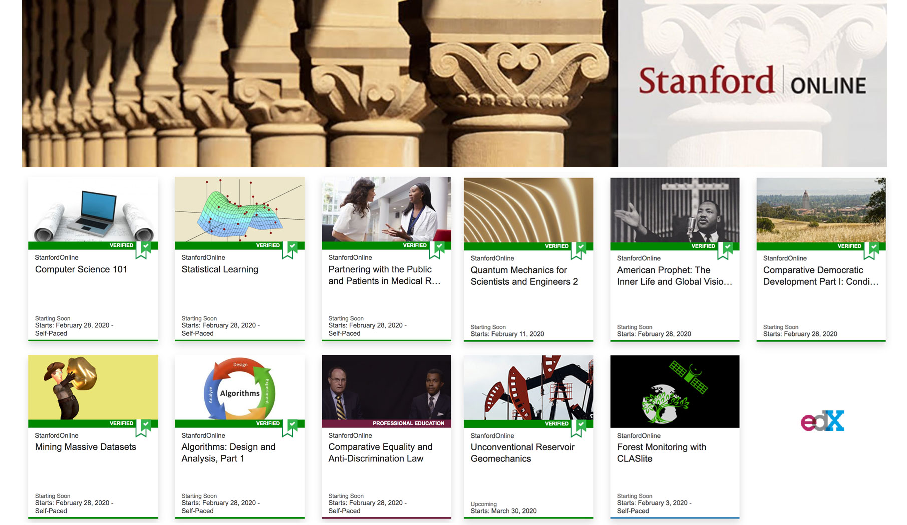 Đại học Stanford và edX là những ngôi trường danh giá về đào tạo trực tuyến. Hãy khám phá hình ảnh liên quan đến hai ngôi trường này để được trải nghiệm học tập và trau dồi kiến thức hiệu quả nhất.