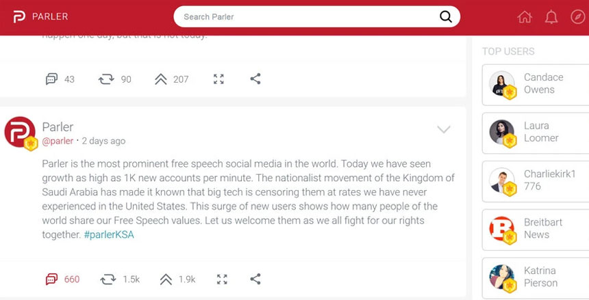 Parler May Never Get Back Online Vendors Don T Want Any Business With The App Ibl News